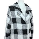 Primark  Buffalo Plaid Black/White Peacoat Style Heavy Sweater Jacket Size XS Photo 1