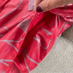 Vintage 80s Faux Leather Geometric Shape Oversized Coat Jacket Red Grey L Size L Photo 9