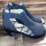 Jambu NWOT  JBU Navy Blue Nelly Wedge Sandals size 7 Photo 1