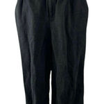 Apiece Apart Women's Black Pleated High Rise Wide Leg Crop Denim Jeans Size S Photo 0