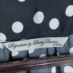 Signature by Larry Levine Sleeveless Top Pearl Embellished Polka Dot Black PM Black Size undefined Photo 6