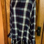 Elan  oversized ruffled flannel shirt Photo 8