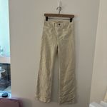 Faherty  stretch terry wide leg pants in cream Photo 1