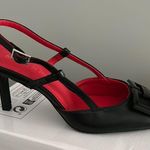 Elegant Black Women's Slingback Heels Size 6 Photo 0
