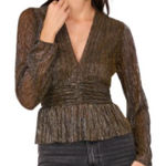 Parker  Olivia Metallic V Neck size xxs Photo 0