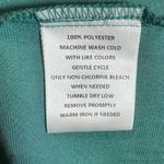 Calligraphie emerald green satin layer ruffle sleeve peasant top size large Photo 3