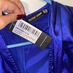 Pretty Little Thing Blue Satin Dress Photo 2