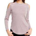 Chaser Strappy Cold Shoulder Long Sleeve Tee Photo 0