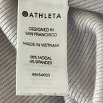 Athleta Ribbed Tank Top Lavender Grey Modal Blend Small Soft Stretch Activewear Photo 5