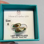 House of Harlow 1960 Gold Plated Double Teardrop Ring ✨ Photo 4