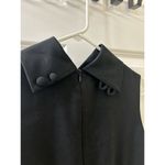 Italian Sonia Spegiale Black Collar Faux Fur Elements Size 44 Bodycon Mini Dress Size M Photo 5