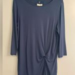 cupio  NWT Twist Front Knit Tunic Top Womens Large 3/4 Sleeve Long Top Photo 0