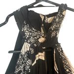 Joie  Black Floral Sleeveless Halter Neck Keyhole Front Blouse Women Sz M Photo 5