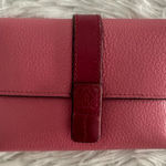 Loewe Womens Vertical Small Pink leather wallet Photo 0