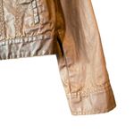 LRL Lauren Jeans Co. Coated Brown Jacket Size Small Photo 4
