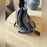 Kate Spade Handbag Quilted Leather Shoulder Bag Navy Gold Purse Photo 3