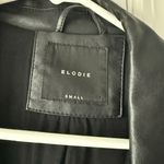 Elodie Black Leather Biker Jacket Photo 1