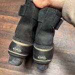 Sorel  Black Fleece Lined Boots Size 6 Photo 3