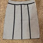 A Line Chic Black and White A-Line Skirt Photo 0