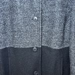 Lands' End  Size 14 Tall Wool Blend Vintage Heavy Button Coat Jacket Color Block Photo 4