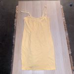 Forever 21 Womens  pale yellow mini dress Very Stretchy Soft Size Small Photo 2