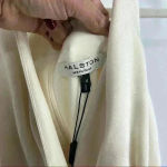 Halston Heritage Halston‎ Heritage Evening Collection Halter Satin Cream Dress Size 0 Photo 11