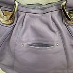 B Makowsky A201693 Periwinkle Pebbled Leather Braided Double Strap Shoulder Bag Photo 13