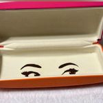 Kate Spade Women's Colorblock Pink & Orange Hard Empty Glasses Case Photo 7