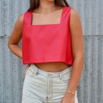 BuddyLove manning vegan leather cropped tank top Photo 0