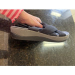 Clarks  Cloudsteppers Black‎ Arla Belle Strappy Bow Open Toe Sandals Women's 7.5 Photo 6