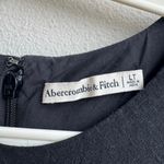 Abercrombie & Fitch Linen Blend Size Large TALL High Neck Midi Maxi Black Dress Photo 3
