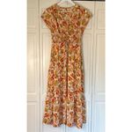 Amazon Kilig âyellow floral smocked midi dress small Photo 3