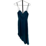 Lovers + Friends Womens XS Brynn Corset Top Asymmetrical Cocktail Dress Teal New Photo 10
