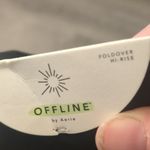 Aerie  offline high rise OG Foldover super flare black acid wash leggings  small Photo 8