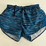 Nike Women's Athletic Shorts - Blue and Black Photo 0