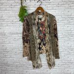 Vintage Y2K Boho Paisley Crochet Tie Dye Vest and Sweater Combo Brown Size M Photo 1