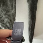 Aerie  Ribbed Olive Green Lace Up Long Sleeve Bodysuit Photo 5