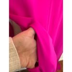 Adam Lippes  Hot Pink Magenta Long Sleeve Crew Neckline Jumpsuit size 6 Photo 10
