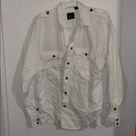 Liz Sport White Button Down Shirt Photo 0