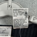 Kathie Lee Collection Knit Top Black Short Sleeve Ribbed V Neck Metallic Large Photo 6