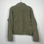 American Eagle  XL green chunky corduroy women’s short waisted button down jacket Photo 8