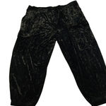 Jessica Simpson  BlackVelvetJogger Pants PlusSize 4X Crushed Velour Elastic Waist Photo 0