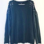 INC Sweater Hunter Forest Green w/ Metal Grommets & Cold Shoulders Sz XXL BNWT Photo 0