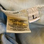 Cloth & Stone Anthropologie Light Blue Tie Back Long Sleeve Top Womens Large Photo 7