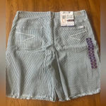 Seven7 NWT Seven 7 Stripe Denim Bermuda Shorts Blue 16 0283 Photo 3