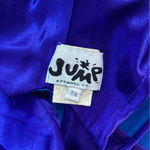 Vintage 90s Blue Reversible Cocktail Dress Size 8 Photo 11