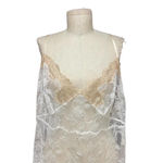 Josie Natori Chantilly Bordered Lace Chemise Lingerie White Size XL Photo 3