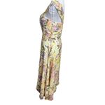 Yumi Kim  Ariana Midi Floral Dress Garden Light Lemon Yellow Women’s Size Small S Photo 4