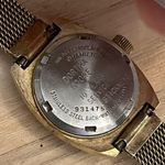 Hamilton Watch Electronic Vintage RARE 10KT Gold Plated Case and Mesh Bracelet Photo 7