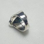 Vintage Tibet Silver Turquoise Ring Size Photo 2
